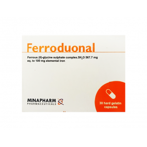 FERRODUONAL ( Ferrous II Glycine Sulphate 567.7 mg Equivalent to 100 mg Elemental Iron ) 30 Capsules